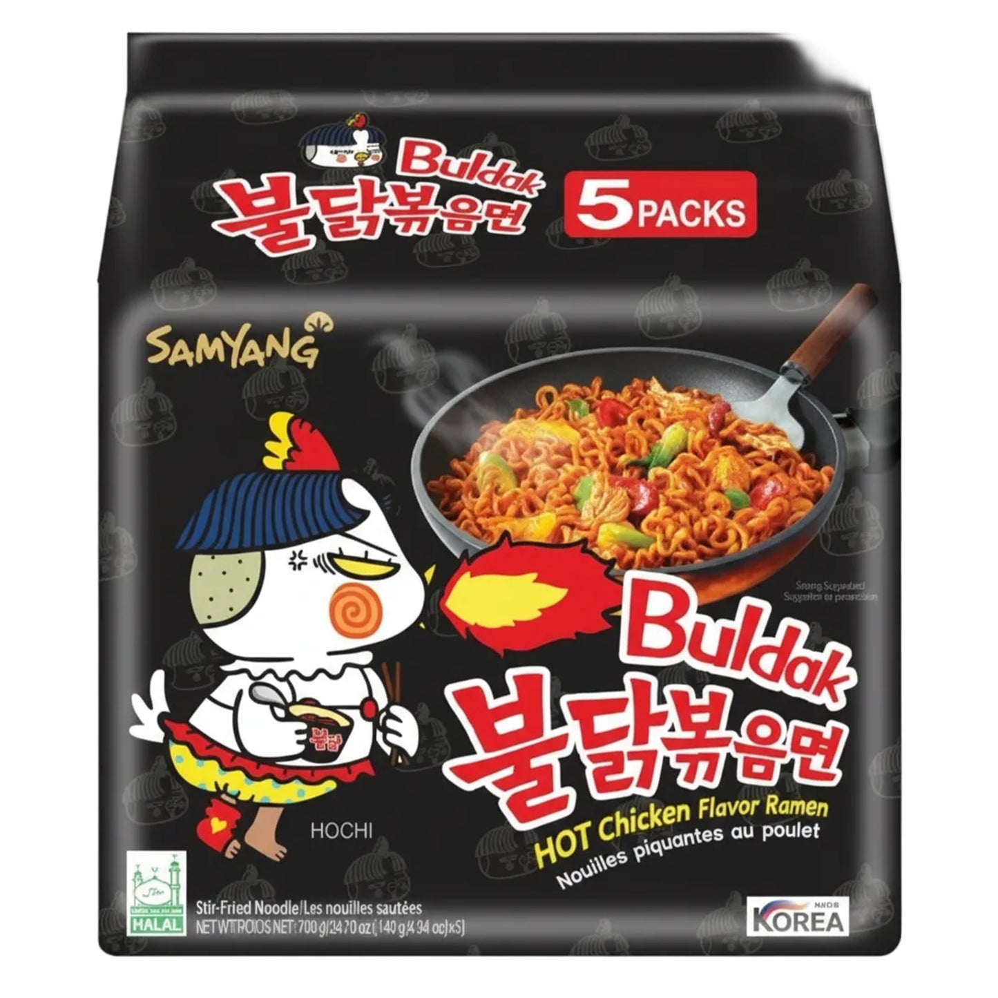 Samyang Buldak - Ramen saveur poulet épicé 5 x 140 g