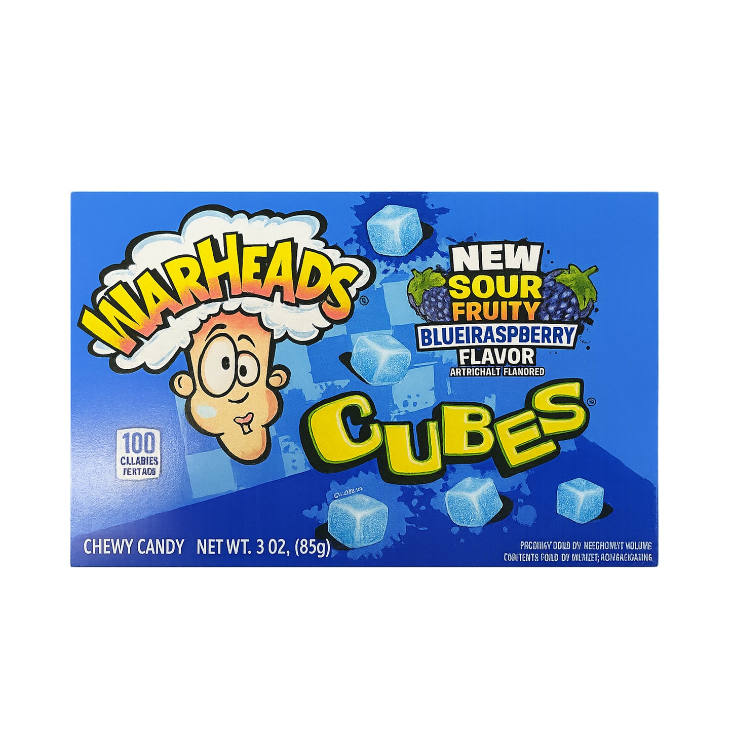 Cubes Warheads - Framboise bleue 85 g
