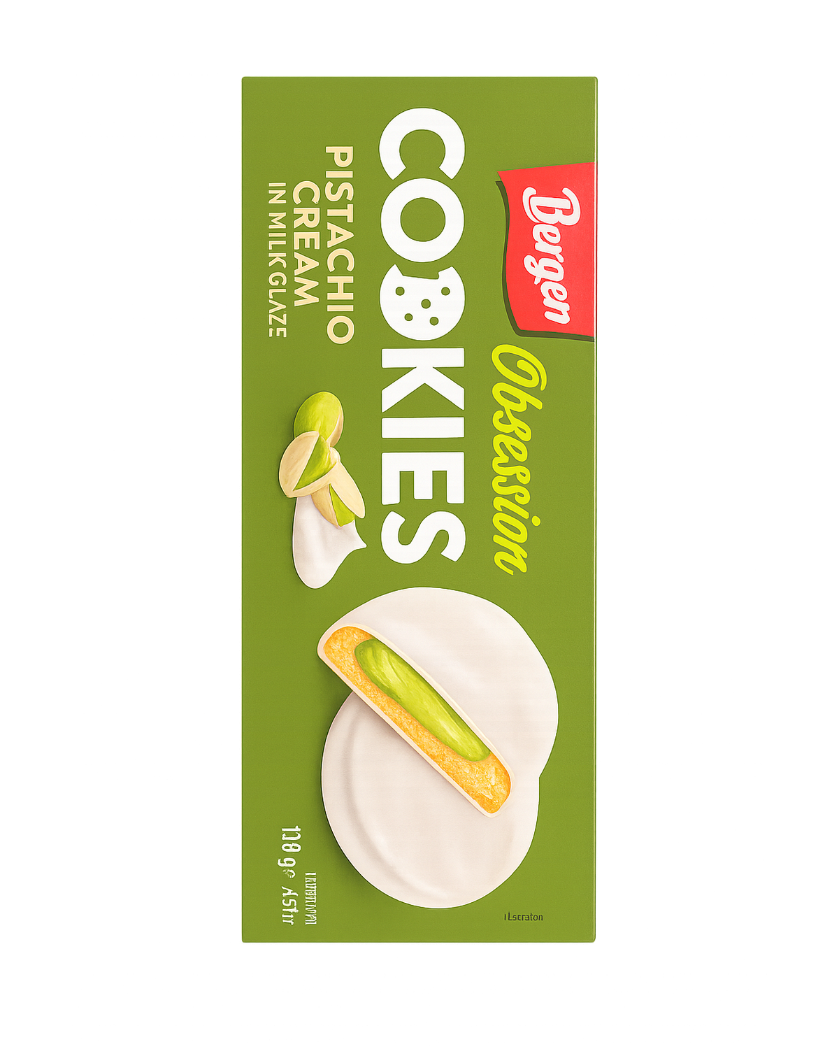 Bergen Cookies - Pistachio White Chocolate 128g