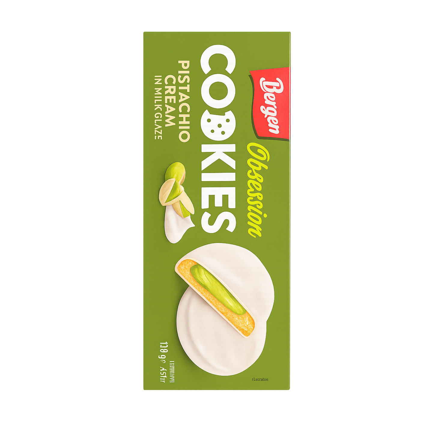 Biscuits Bergen - Pistache et chocolat blanc 128 g