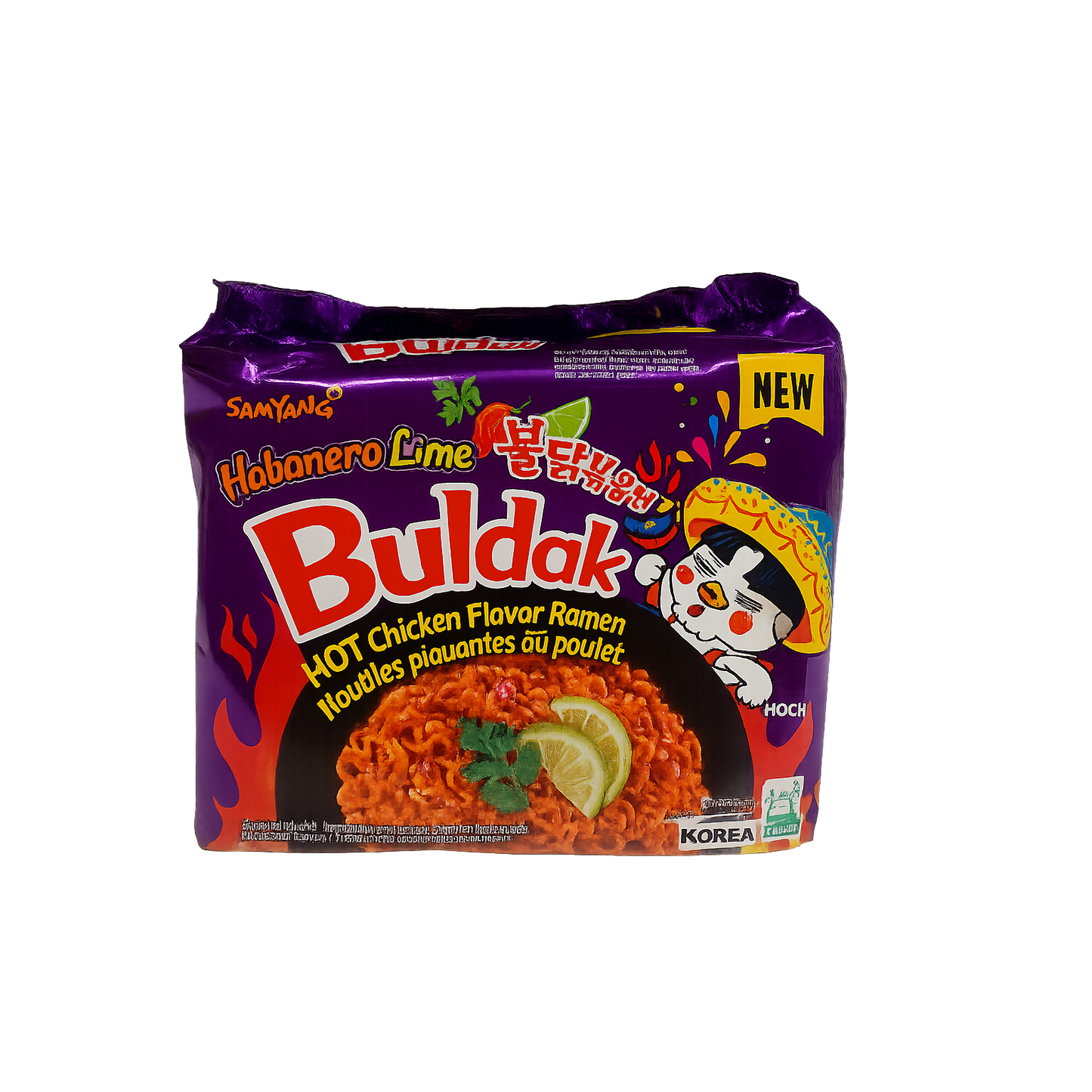 Samyang Buldak - Habanero Limetten Hühnchennudeln 5x135g