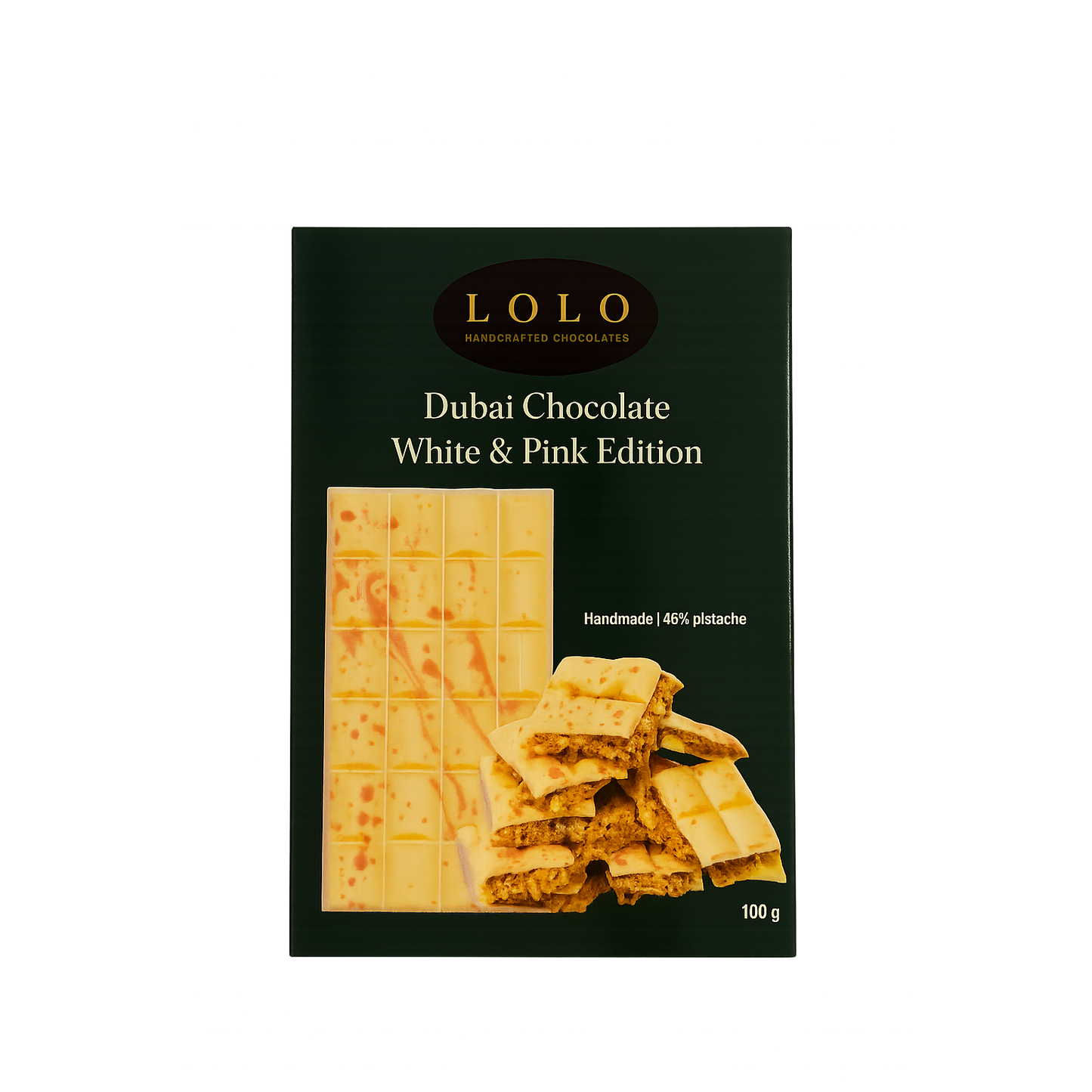Dubai Schokolade Weiss & Pink - Limited Edition 100g