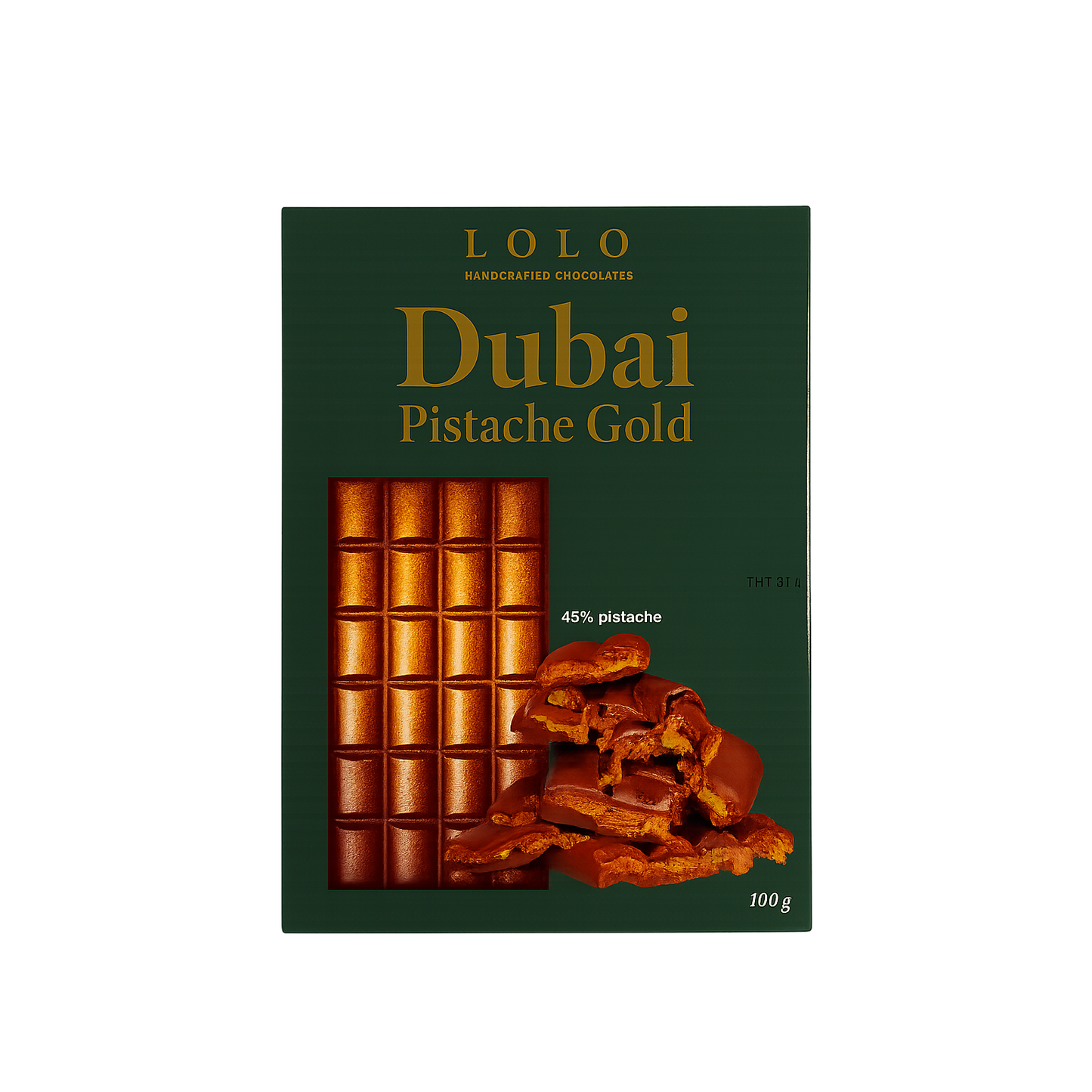 Dubai Schokolade Gold - Pistazien 100g