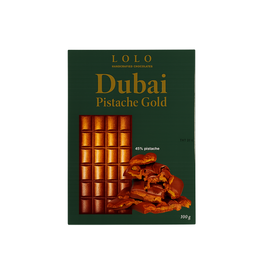 Dubai Schokolade Gold - Pistazien 100g