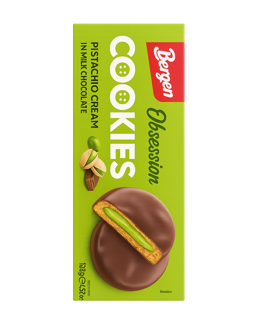 Bergen Cookies - Pistachio Milk Chocolate 128g